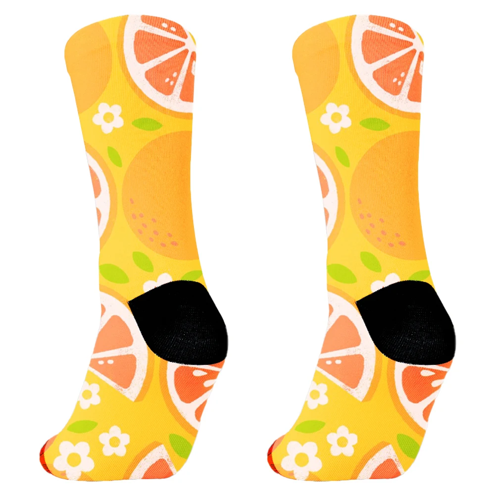 1 Pair socks Man Women Sock Original  Socks Colorful Socks Flowers Fruits Candy Cotton Socks Daily Friend Get-together Gifts