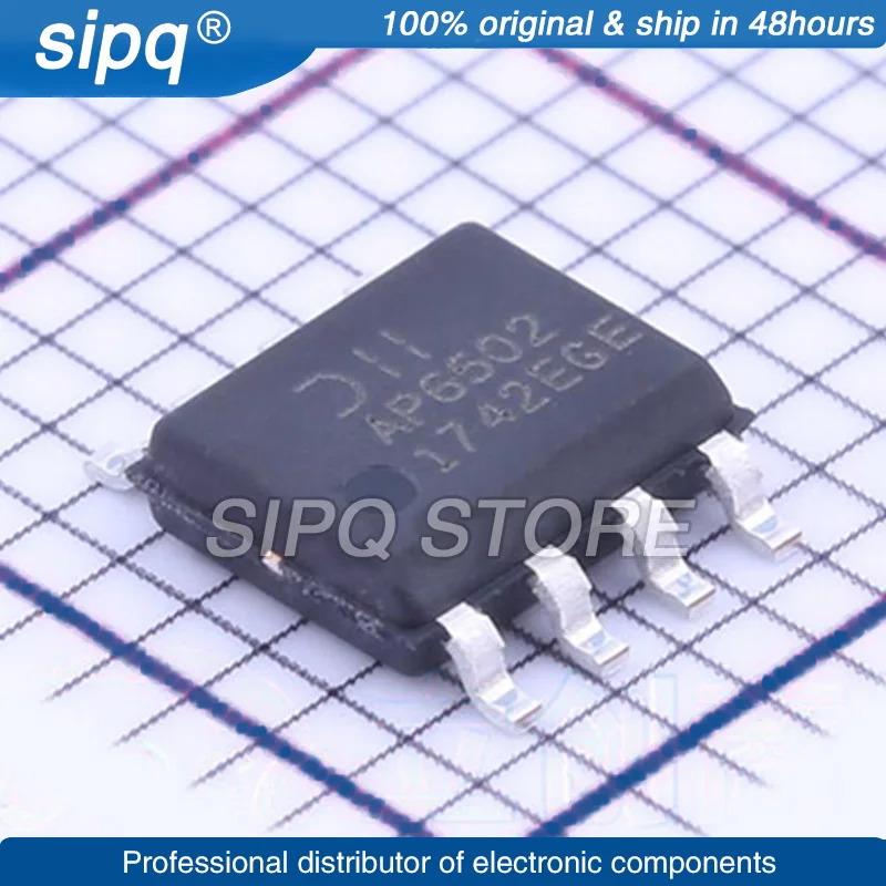 

10PCS/LOT AP6502SP-13 AP6502SP SOIC-8-EP Marking:AP6502 Brand New and Original In Stock Authentic Product