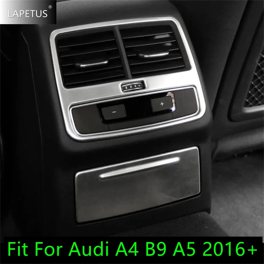 

Car Rear Air AC Conditioning Outlet Vents / Cigarette Lighter Decor Panel Accessories Cover Trim For Audi A4 B9 A5 2016 - 2021