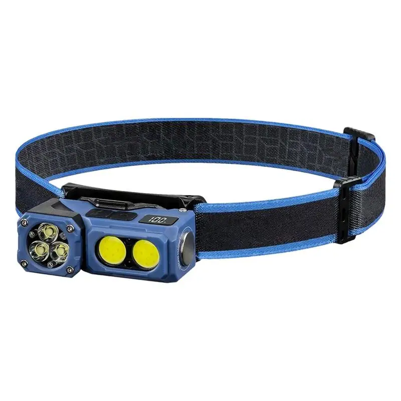 

Headlamp Rechargeable Head Torch Light Waterproof Survival Equipment For Hiking Night Running Fishing Caving Glamping
