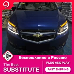 AKD Car Styling fari per Chevy Lova Aveo 2004-2018 LED Headlight DRL Head Lamp proiettore a Led accessori automobilistici