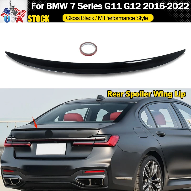

MP Style Rear Spoiler For BMW 7 Series G11 G12 740i 750i Rear Trunk Spoiler Wing Lip Glossy Black Rear Tail Wings Magickit