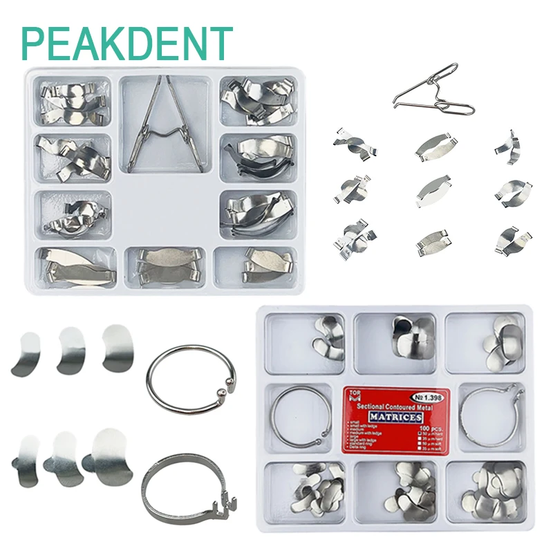 

Dental Sectional Matrix Contoured System Metal Dentistry Resin Clamping Seperating Ring Autoclavable Dental Tools