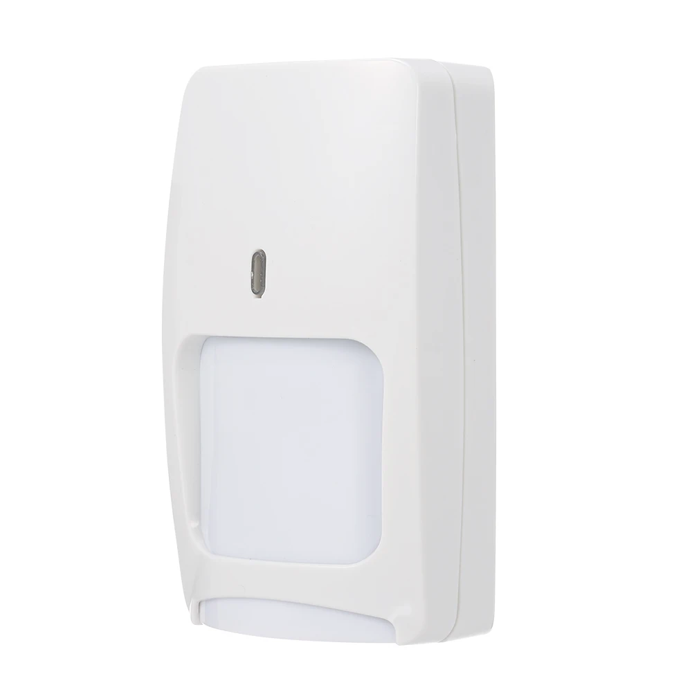 Wired Dual-tech Infrared Motion and Microwave Detector Wall Mounted PIR Motion Sensor Pet Immunity for Home Burglar Security