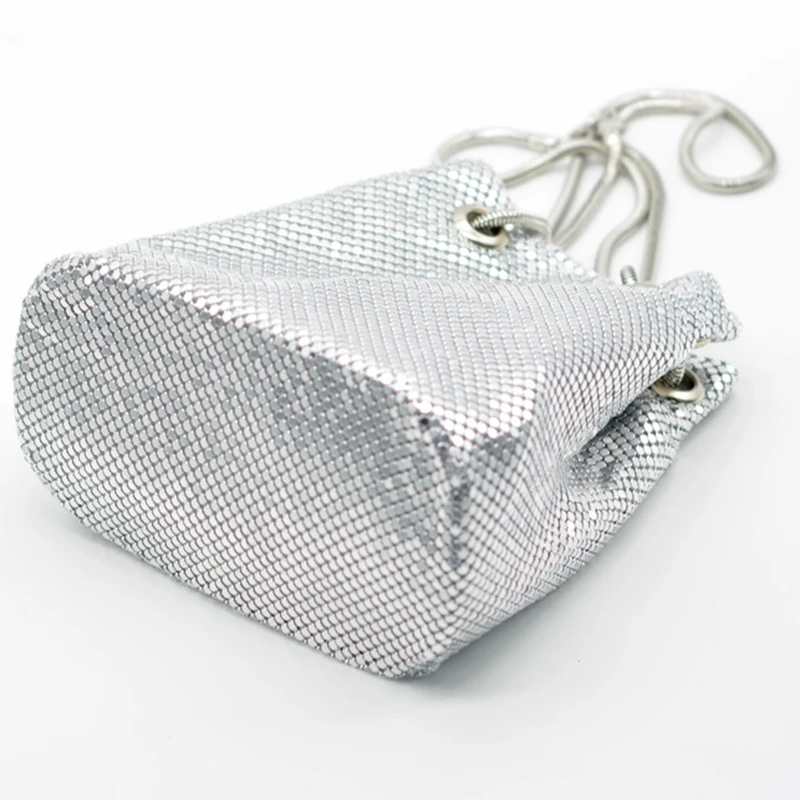 ASDS-borsa a tracolla a secchiello da donna alla moda con pochette per borse da festa con paillettes