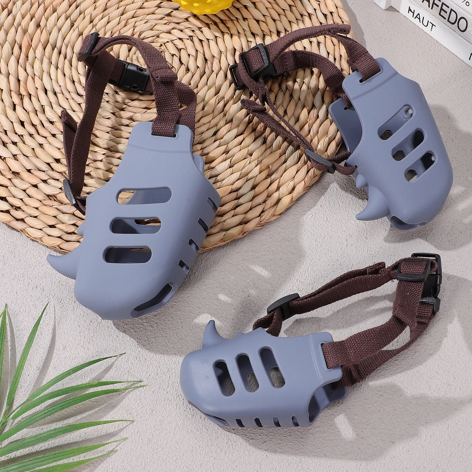 

3 pcs Dog Muzzle Cage for Small Medium Dogs Anti Chew Bite Proof Soft Silicone Mouth Mask Reduces Barking Comfortable for dogs