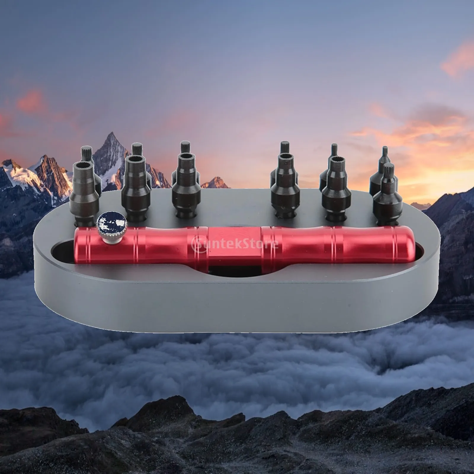 Watch Tube Opener with Base Machined Metal Watch Tube Opening Tool Professional Scratch-Resistant for Watchmakers, Workbench