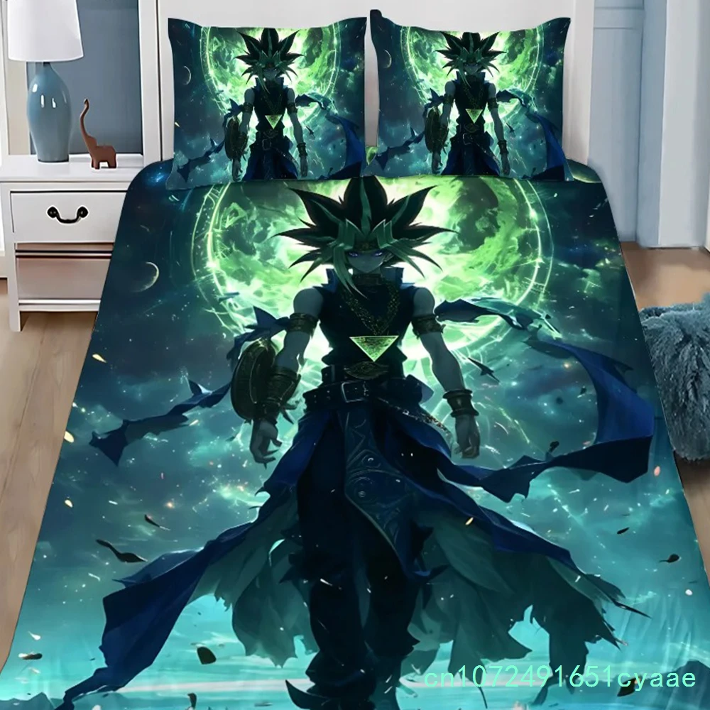Duvet Cover Pillowcase Yu-Gi-Oh Pharaoh Atem Bedding Set Adult BoyGirl Bedroom Decoration Children Gift Single Double Large Size