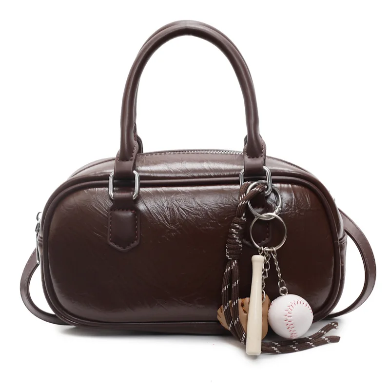 2025 حقيبة كتف كروس جديدة من جلد البولي يوريثان بتصميم أنيق حقيبة يد كورية ريترو وسادة حقيبة عصرية للتنقل