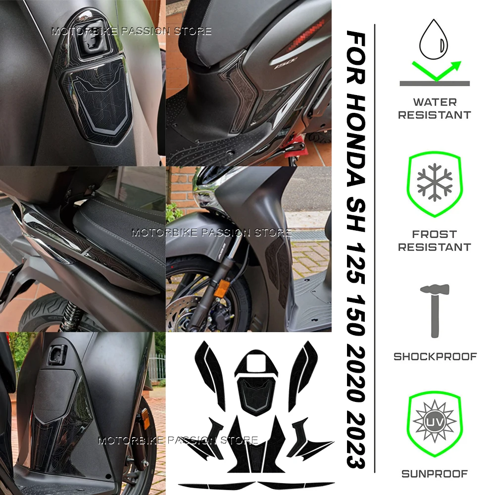 Motorcycle Scooter Sticker Front Fairing Stripe Sport Racing Vinyl Decal Decor Accessories For Scooter Honda SH125 150 2020 2023