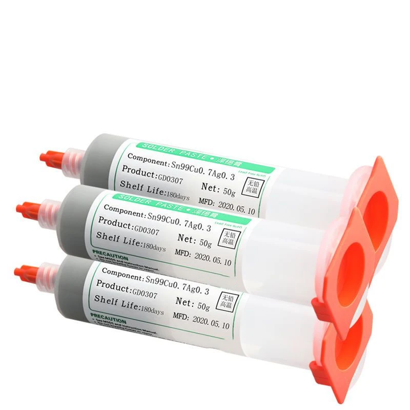 138/183℃ 217 Solder Paste Syringe Flux for SMD BGA IC PCB Needle Tube Tin Solder Paste Welding Paste Components Soldering