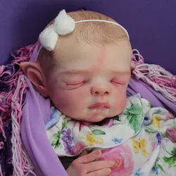 16Inch Reborn Doll Kit Pumpkin Pixie withcloth Body Unfinished Unpainted Doll Parts