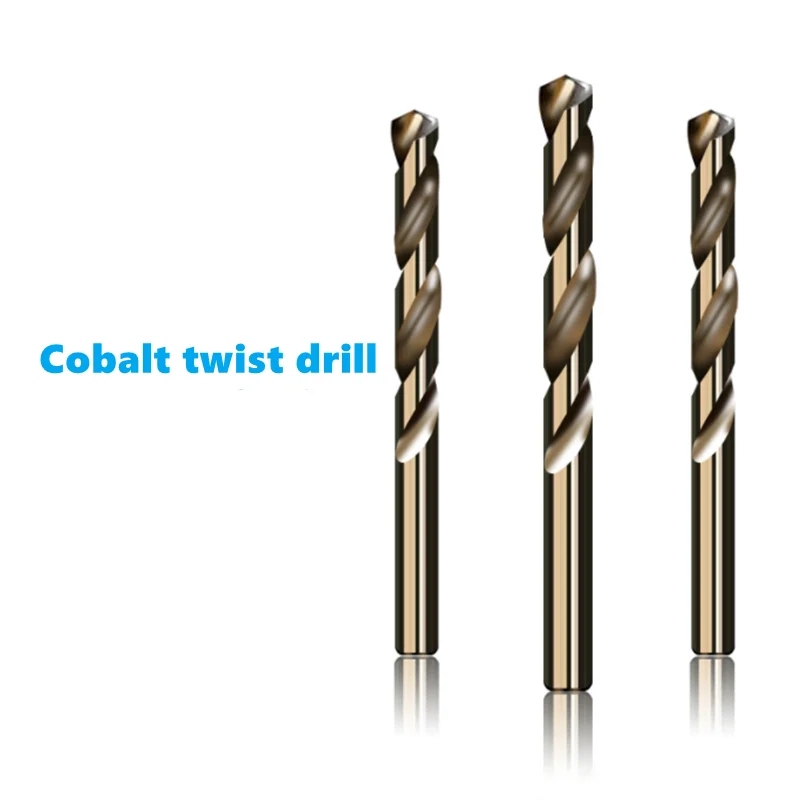 

M35 Cobalt-containing straight shank twist drill 1pcsHSS fully ground metal iron plate drilling bit stainless steel drill bit