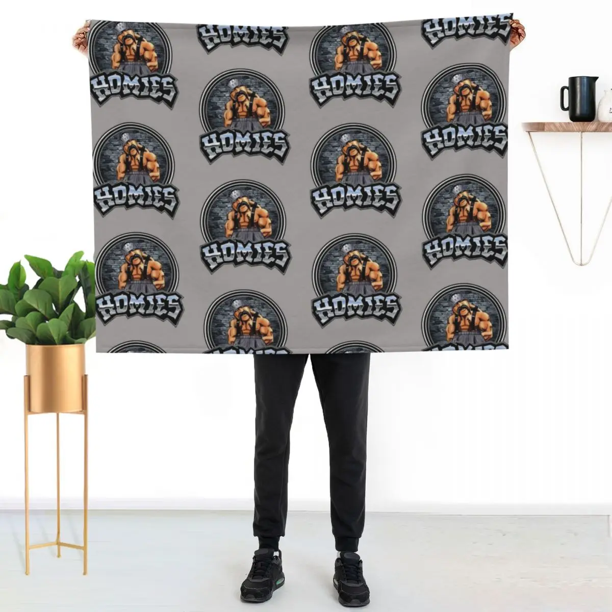 

Lil Homies big loco Throw Blanket Easy Care Comfortable Blanket for Couch