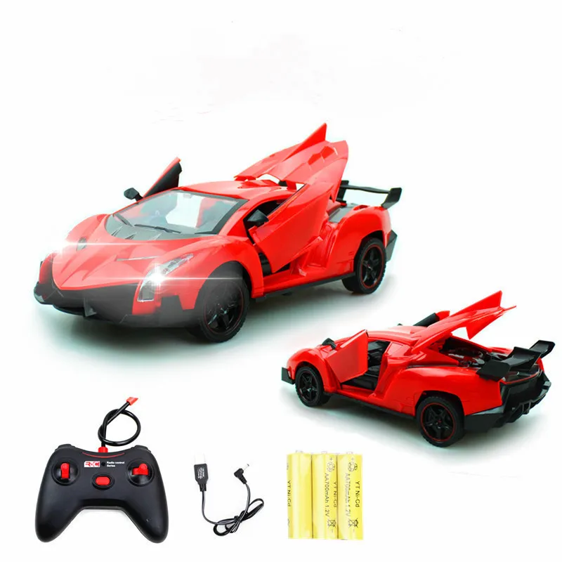 1:18 Five-way Door Open Lamborghini Charging Remote Control Cars Children\'s Gift Toy Car Remote Control Drift Racing car