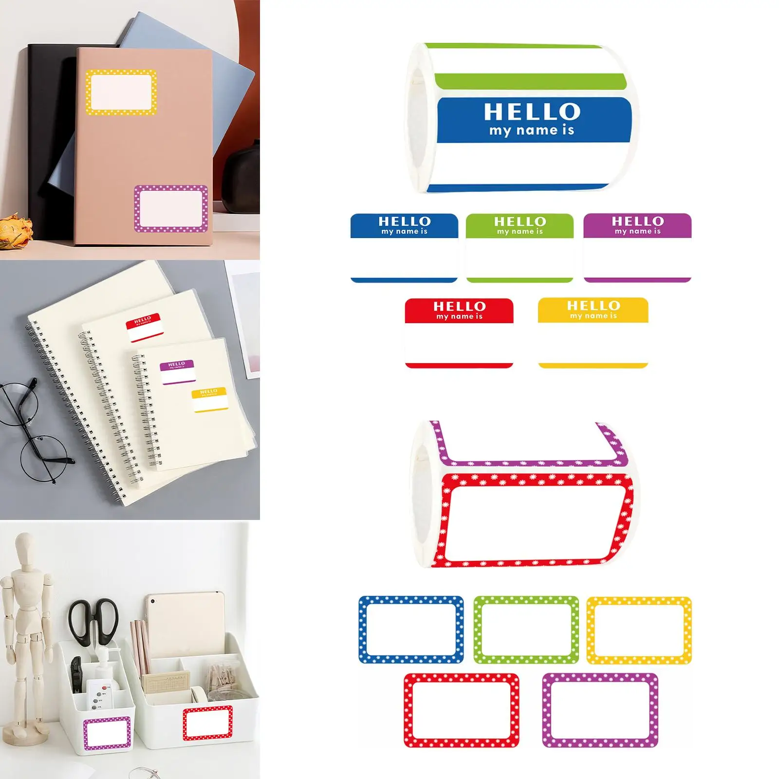 Name Tags Sticker Labels Classroom Stationery Crafts Sticky Clothing Desk
