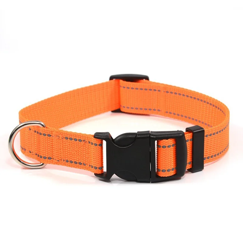 Reflektierendes Nylon-Hundehalsband mit Verstellbarem Schnellverschluss in Verschiedenen Farben für Tägliche Spaziergänge und Anti-Verlust-Schutz – Detail 12