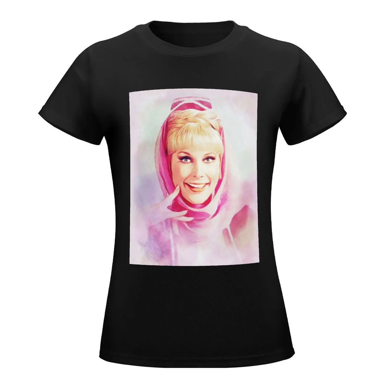 Barbara Eden, Vintage Actress T-Shirt female lady clothes t shirts for Women