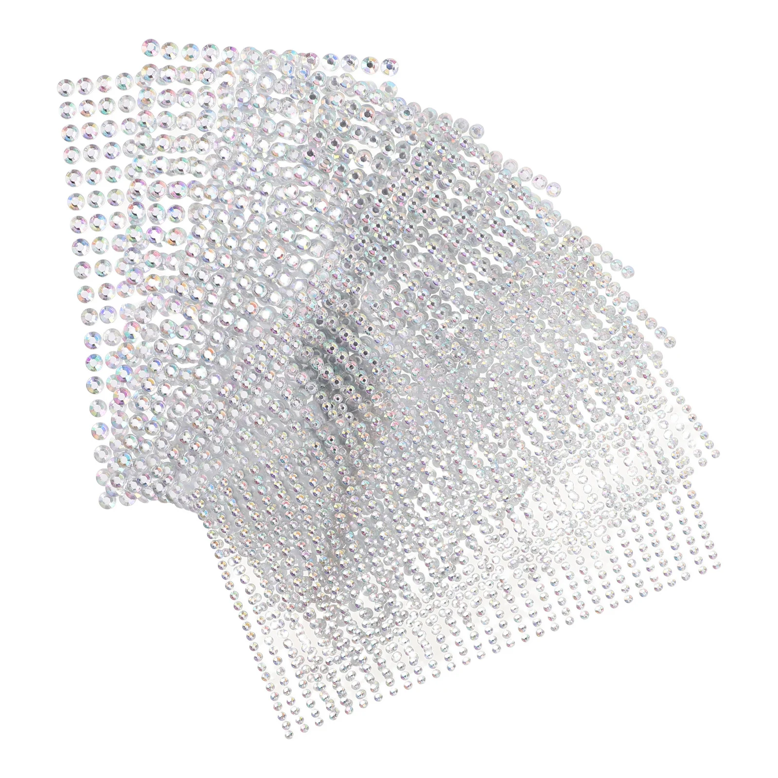 8 أوراق ملصقات حجر الراين للأطفال ذاتية اللصق من الأحجار الكريمة الأكريليكية لتزيين القصاصات اليدوية