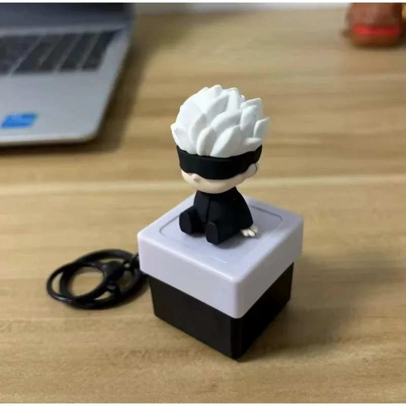 Julongsu kaisen chaveiro chave gojo satoru anime pingente sons brilhantes brinquedo bonito saco encantos pequeno berloque crianças brinquedos presentes