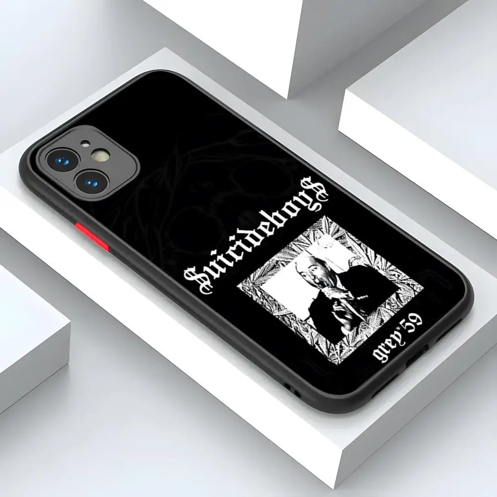 Boys S-$uicideBoy$ S-Suicideboys Phone Case For iPhone 15 14 12 13 11 Pro Max XR XS Mini X 7 8 Plus matte Shipping Cover