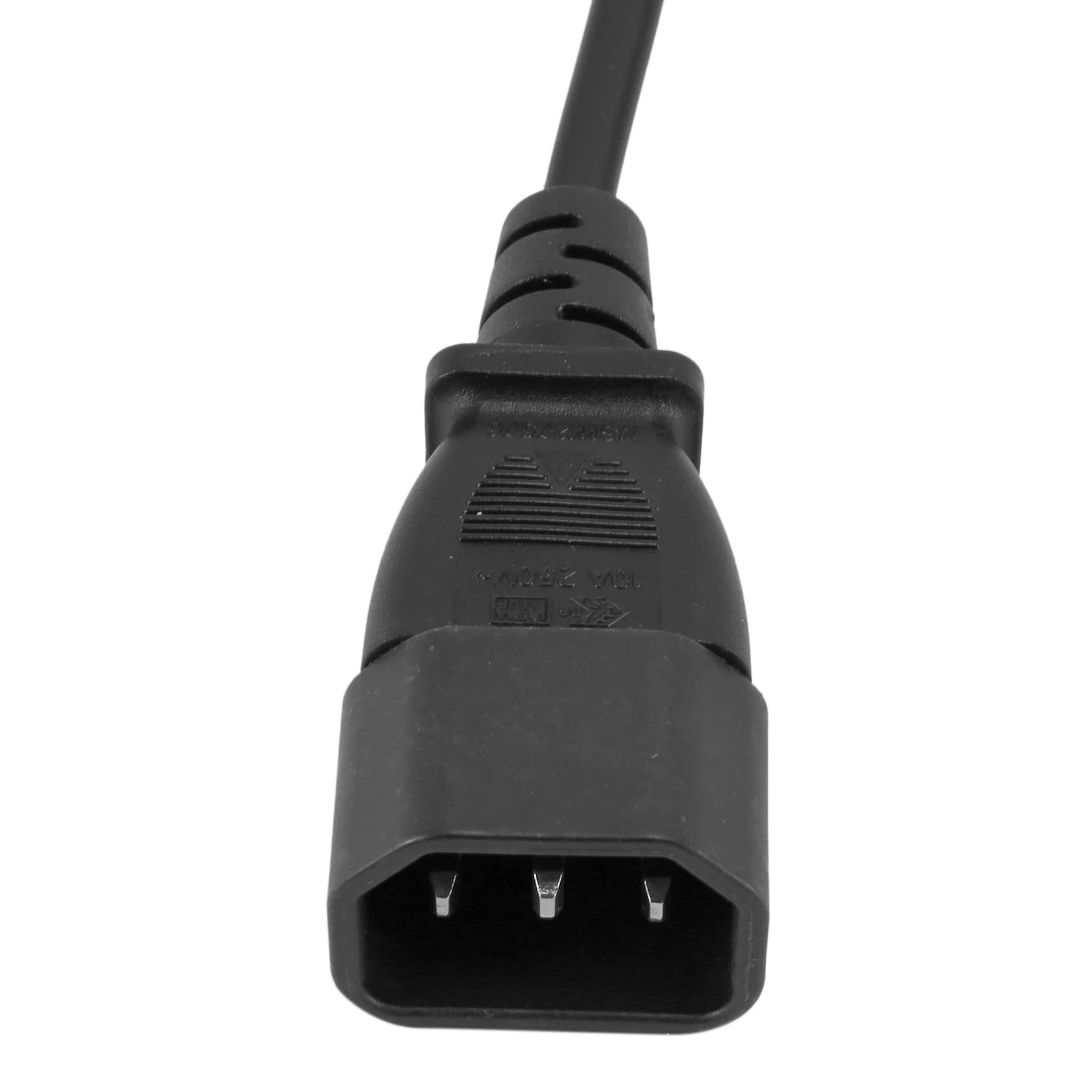 (A32M) Power Adapter Cord , IEC 320 C14 Male Plug to European CEE 7/16 2Pin Female Power Cable for UPS PDU