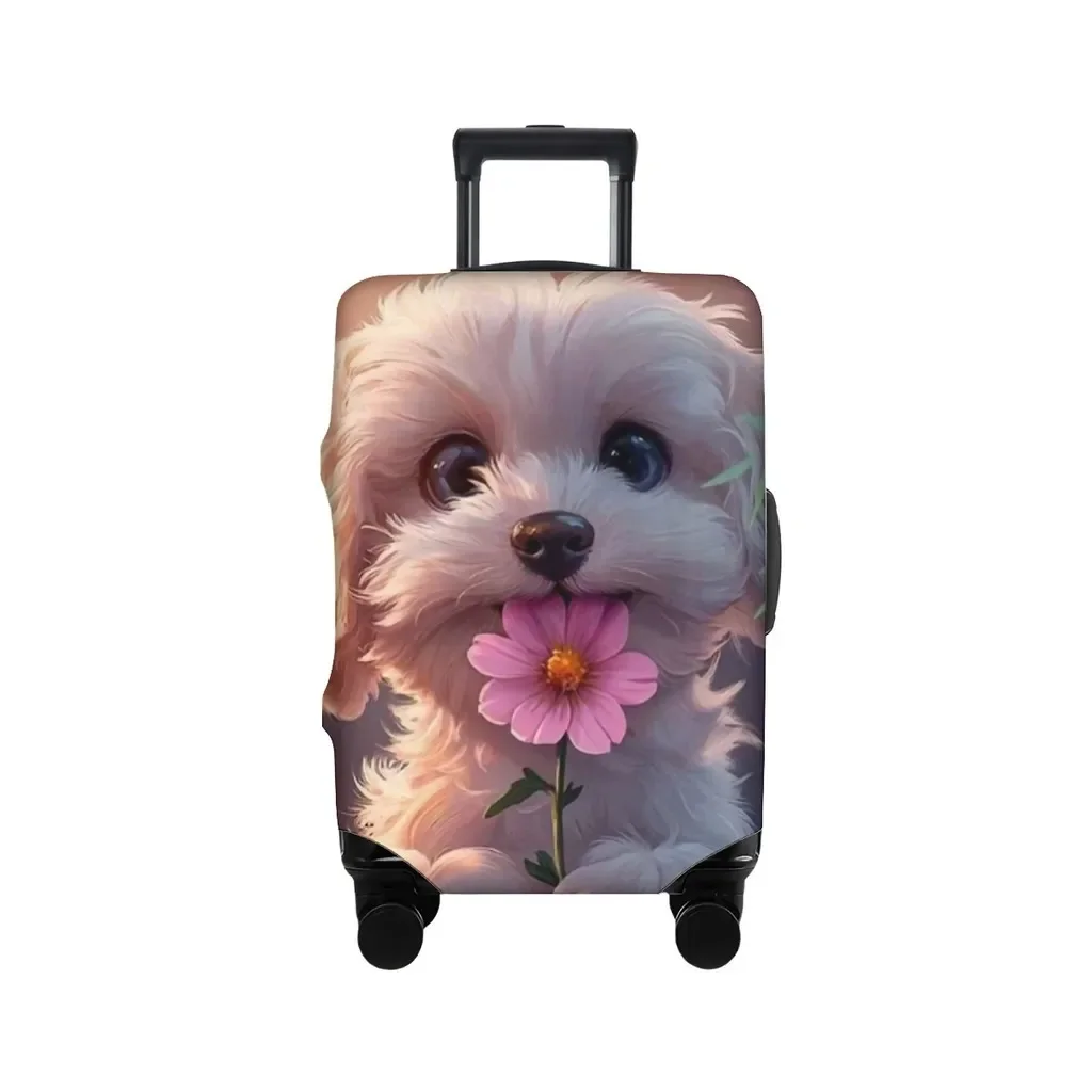 Elastic Luggage Cover Cute Multi Dogs Print Suitcase Protector Dustproof Anti Scratch For 18 32 Inch Travel Case
