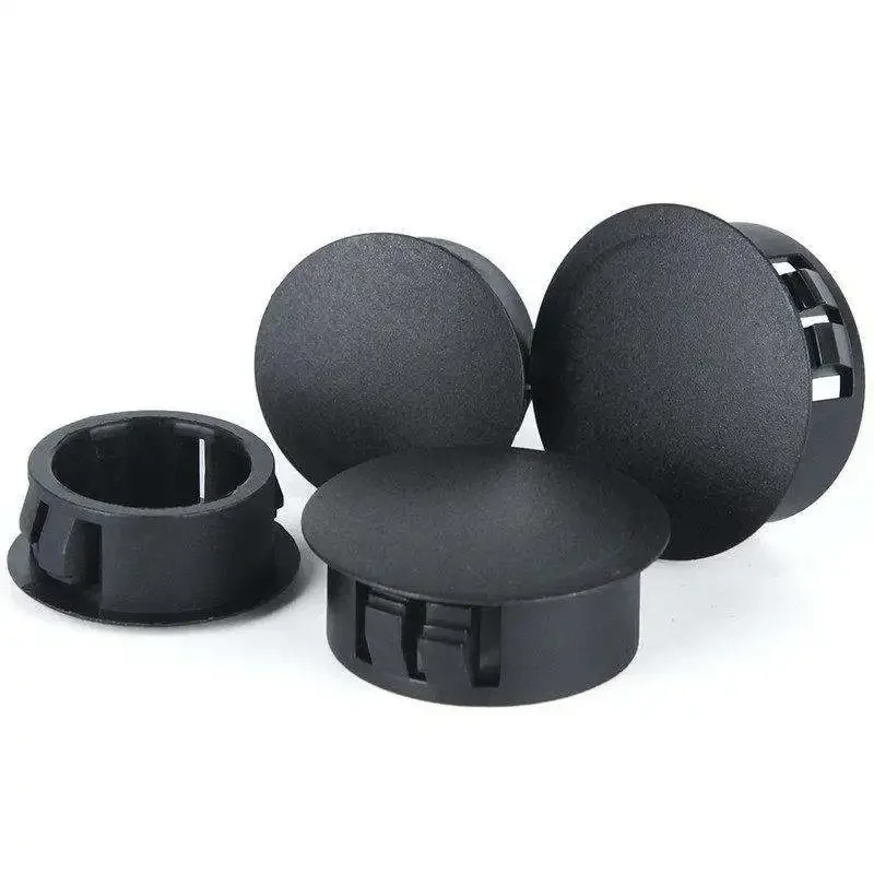 Hole Plugs Nylon Round End Caps Hole Snap-on Plugs Plastic Cover Blanking Masking Finishing Inserts Profile Pipe Wall Cable Cove