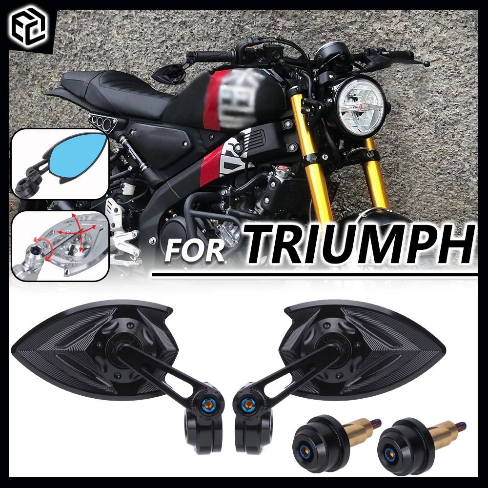 

Для Triumph Trident660 Street Triple 675 765 Scrambler 900 Bar End зеркало заднего вида на руль зеркало с ЧПУ аксессуары для мотоциклов