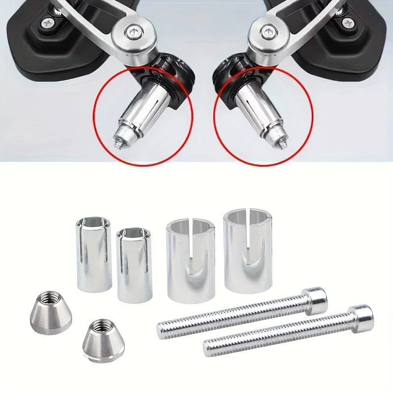 

2pcs Motorcycle Rod End Mounting Screw Kit Universal 13mm-24mm Handle Extension Screws for 7/8 Inch Handle End Cap Bike
