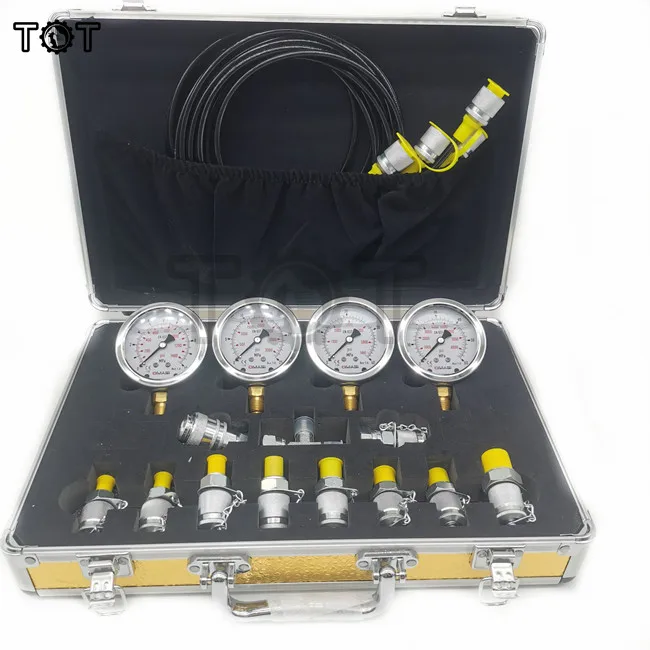 Universelles digitales Manometer, Messgeräte, Bagger, hydraulisches Manometer, Testkit, 0–60 MPa, Manometer