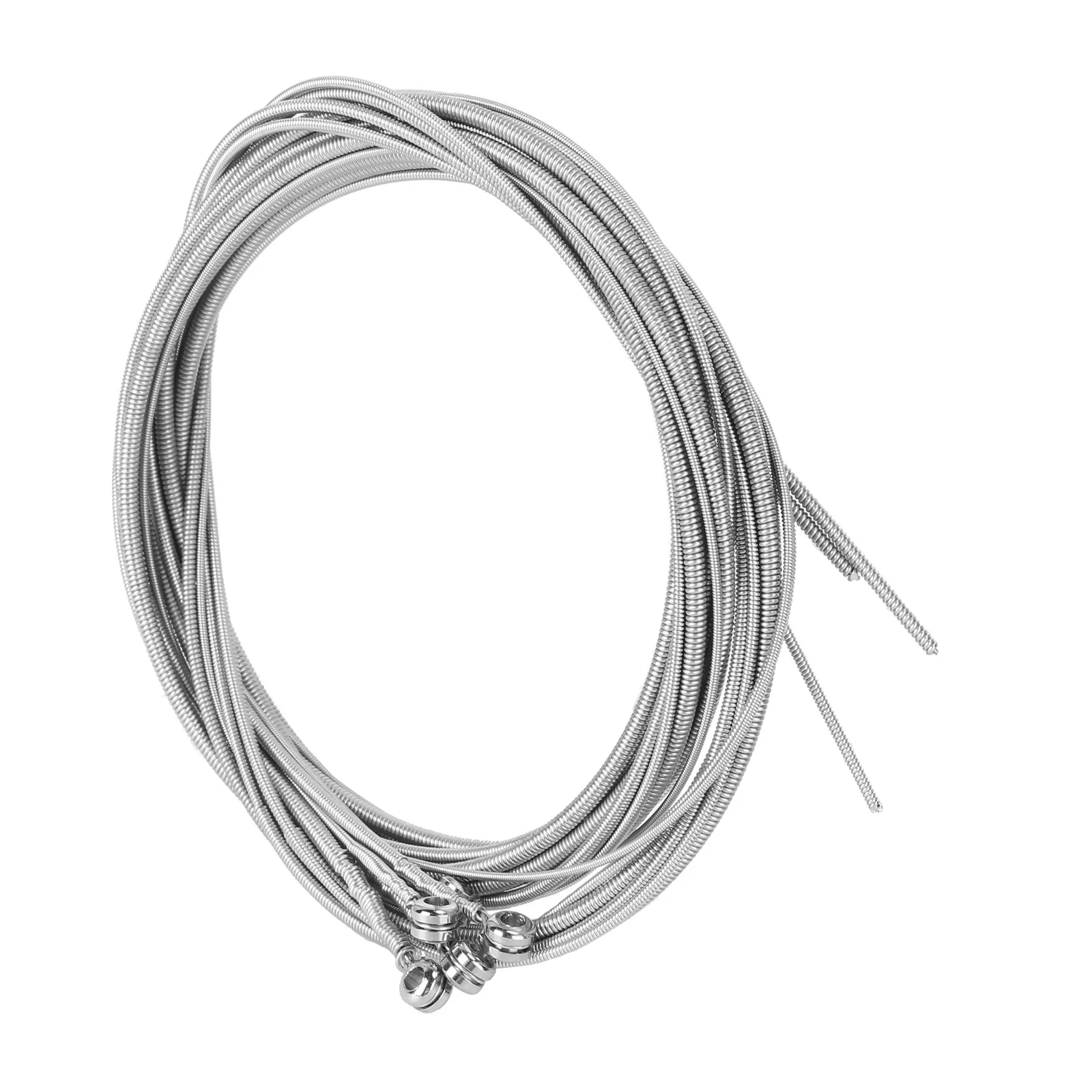 

5Pcs Silver Steel Bass Strings Set for 5 String Bass Guitar Replacement Durable Pack Perfect Guitar Beginner Gift