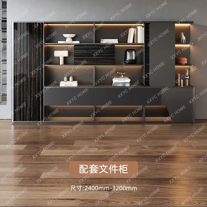 XXOffice Computer Desk Chair Combination President Manager Study Standing L Shaped Boss Desks Bedroom Modern Writing Furniture