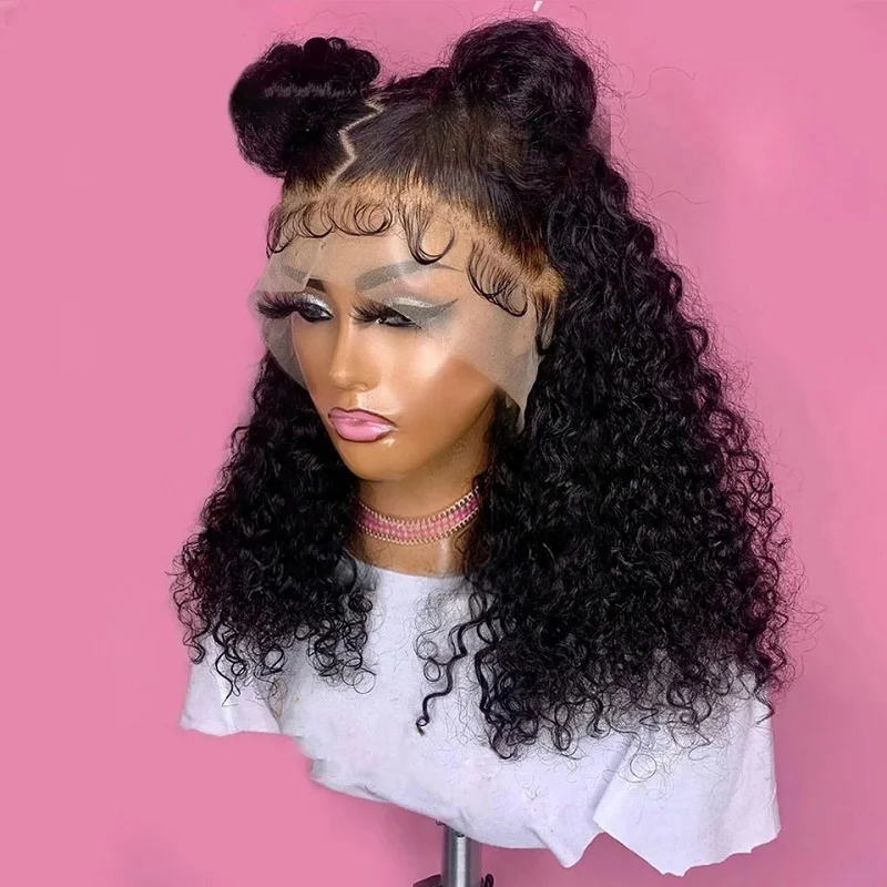 

Human Hair 14 Inch Bob Wig 4x4 Closure Lace Wig 200% Density Jerry Curly Wigs Human Hair Pre Plucked Short Bob Wigs for Women