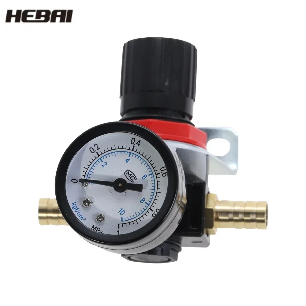 AR2000 G1/4'' 피팅 포함 FRL 장치 공기 제어 압축기 압력 릴리프 조절기 밸브6mm 8mm 10mm 12mm