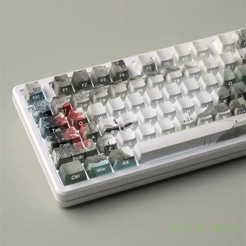 Ink Printing Backlit Keycaps Side Engraved Dye Sublimations for MX Switches Mechanical Keyboard Keycap DIY Replaces