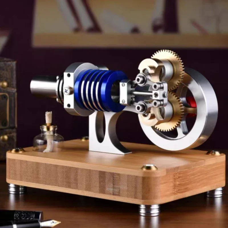 Startable New Stirling Engine Model High-precision Metal Mechanical Toys Popular Science Experiment Hobby Engine Model Toys Gift