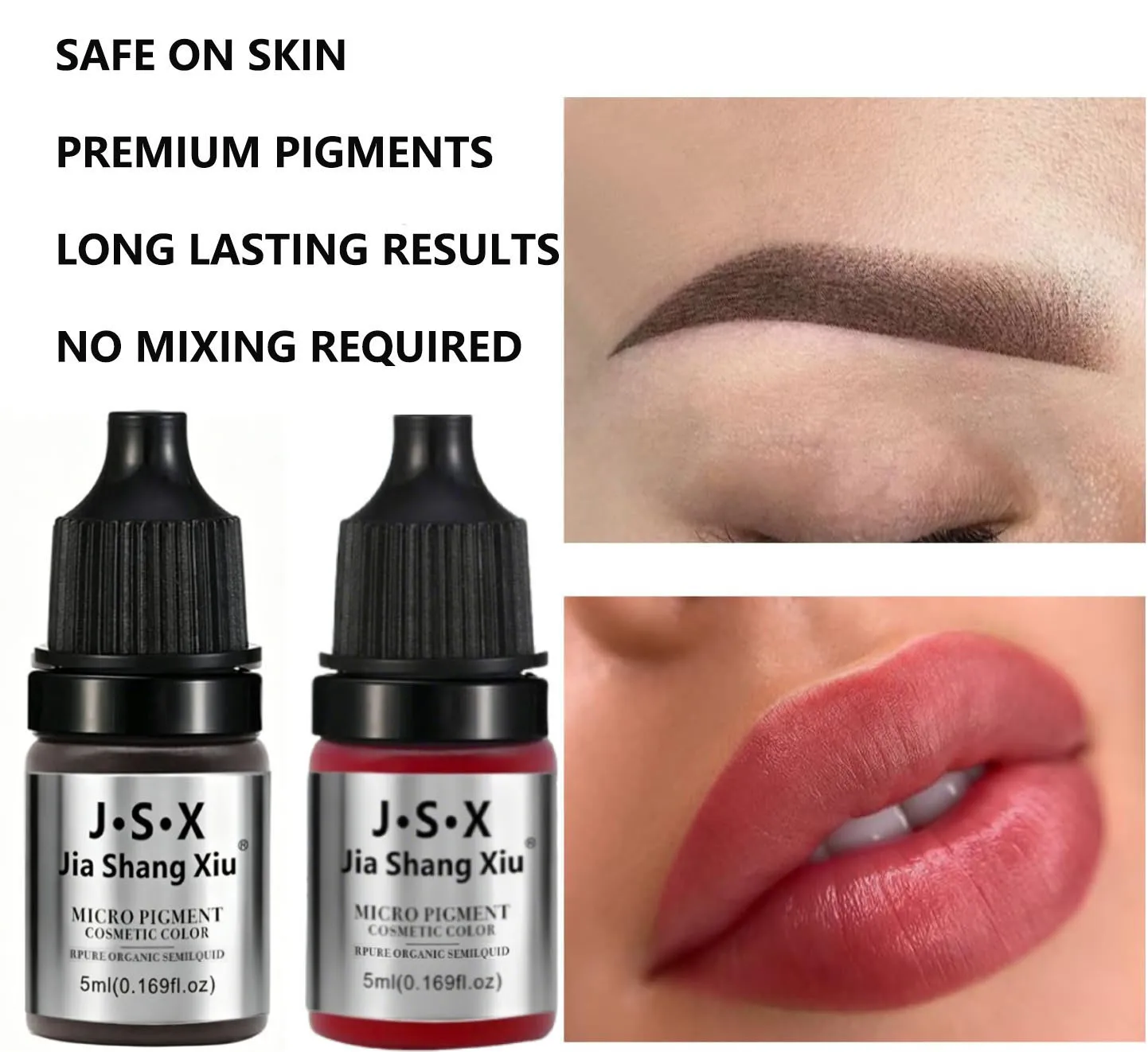 5ml Microblading Pigments Professional Tattoo Ink Set Permanent Makeup Eyebrow Lips Eyeline Tattoo Color Body Beauty Art Tool