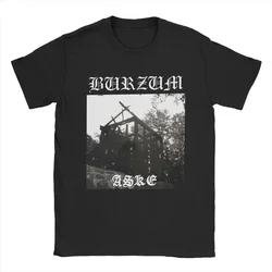 Burzum Aske T Shirts Men's Pure Cotton Vintage T-Shirts O Neck Tee Shirt Short Sleeve Tops Summer