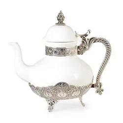 Teapot Office Exquisite Fashion Coffee Pot Golden Plated 12.5