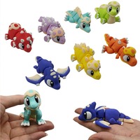3D Printed Cute Dinosaur Baby Eggshell Figure Animal Toy Home Decoration Joints Movable Realistic Eyes Desktop Decor Kids Gifts