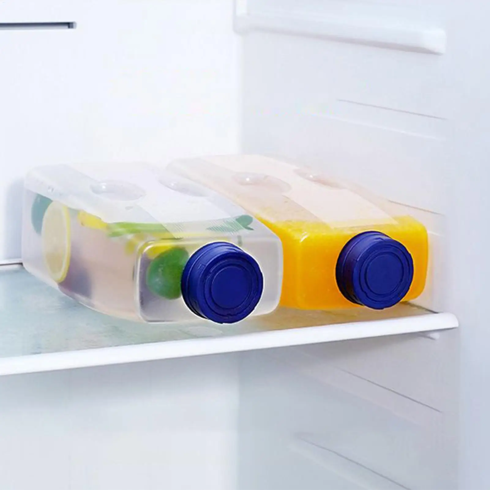 2L Cold Drinks Bottle Juice Container Home Refrigerator Cooling Beverage Dispenser with Lid for Hot Weather Milk Soda