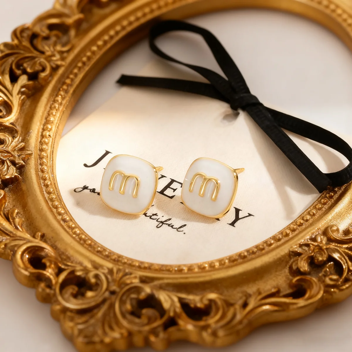 أقراط هندسية عصرية على شكل حرف M، مدمجة وأنيقة، تصميم النسخة الكورية الجديدة، أقراط راقية