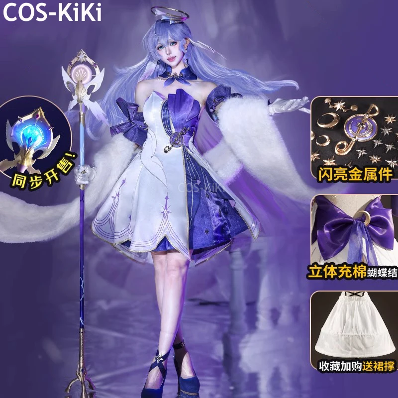 

COS-KiKi Honkai: Star Rail Miss Robin Game Suit Elegant Dress Uniform Cosplay Costume Halloween Party Role Play Outfit Women