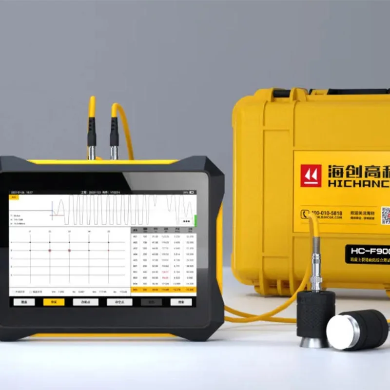 

HC-F900 Ультразвуковой тестер бетона Вселенный испытательный прибор для дефектов трещин бетона