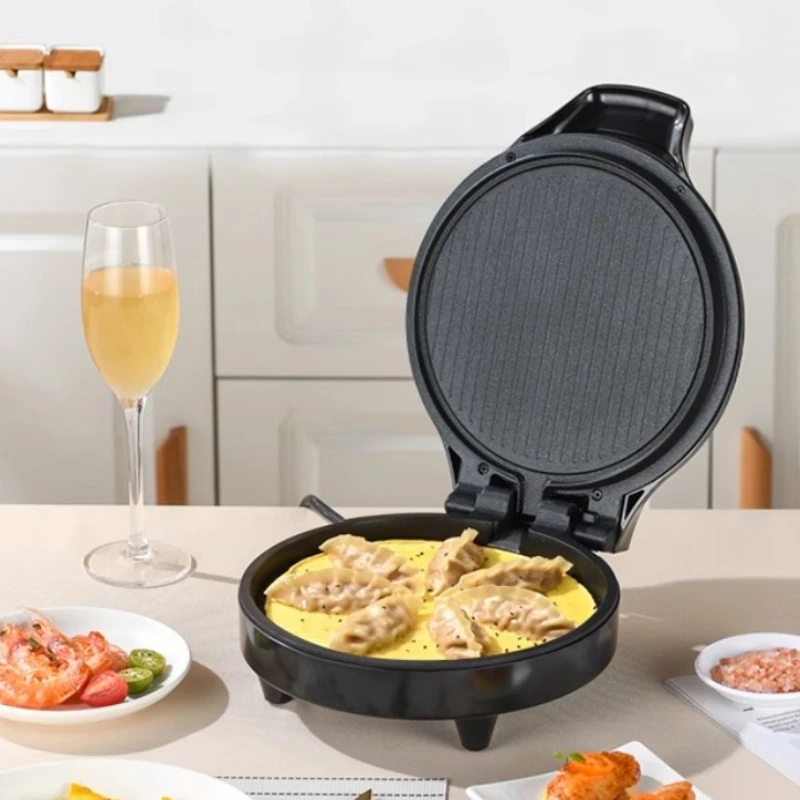 Liren-sartén eléctrica para pasteles, máquina de desayuno con calefacción, freír y hornear de doble cara, pequeña, integrada