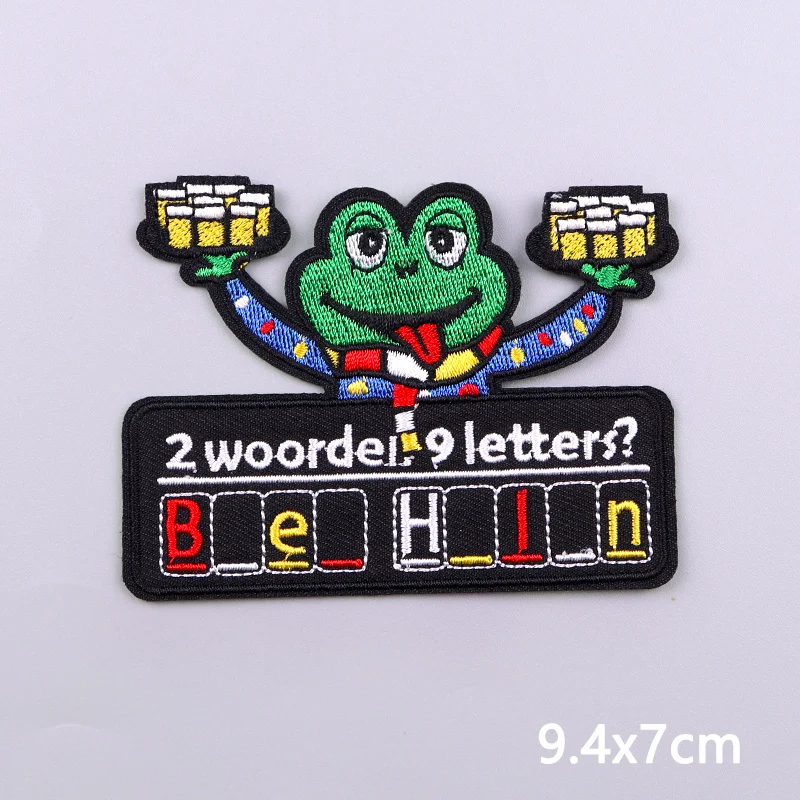 Nederland Oeteldonk embleem borduurpatch opstrijkbare patches voor kleding DIY ster hart carnaval voor Nederland versieren badge