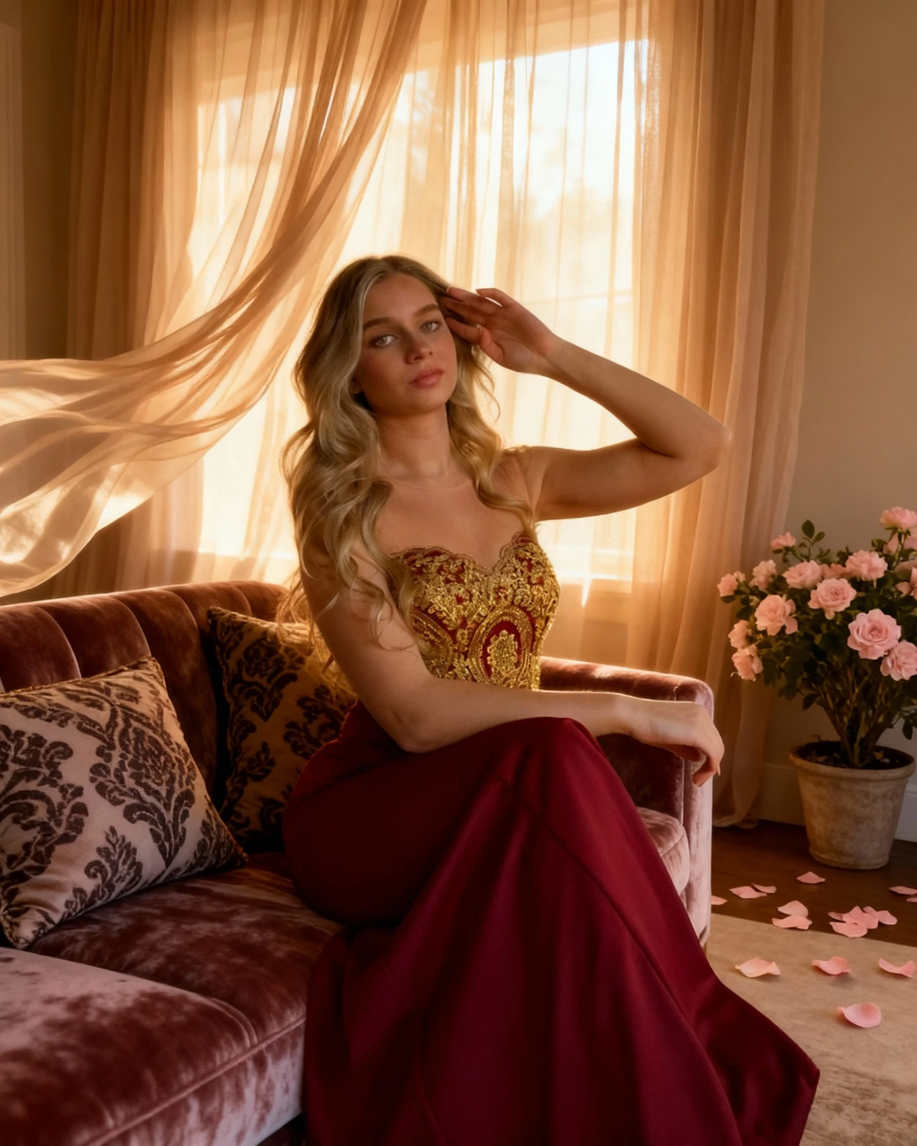 MisShow Burgundy Slim Christmas Party Dress Illusion Sequins Mermaid Appliques Sleeveless Evening Dress Empire Trumpet Green