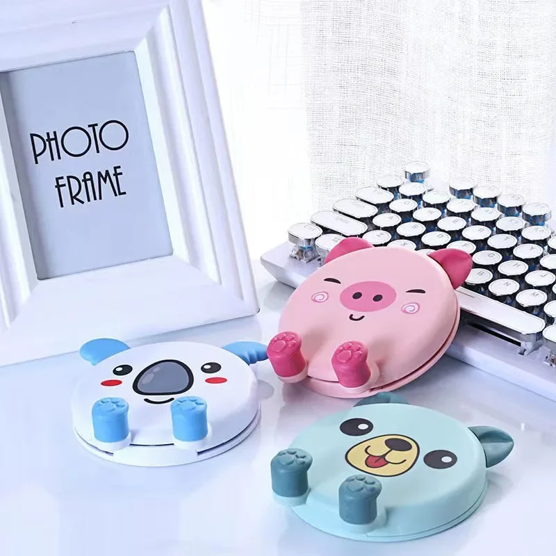 Kawaii Desktop Tablet Holder Table Cell Foldable Extend Support Desk Mobile Adjustable Cell Phone Holder Stand Desk Organizer