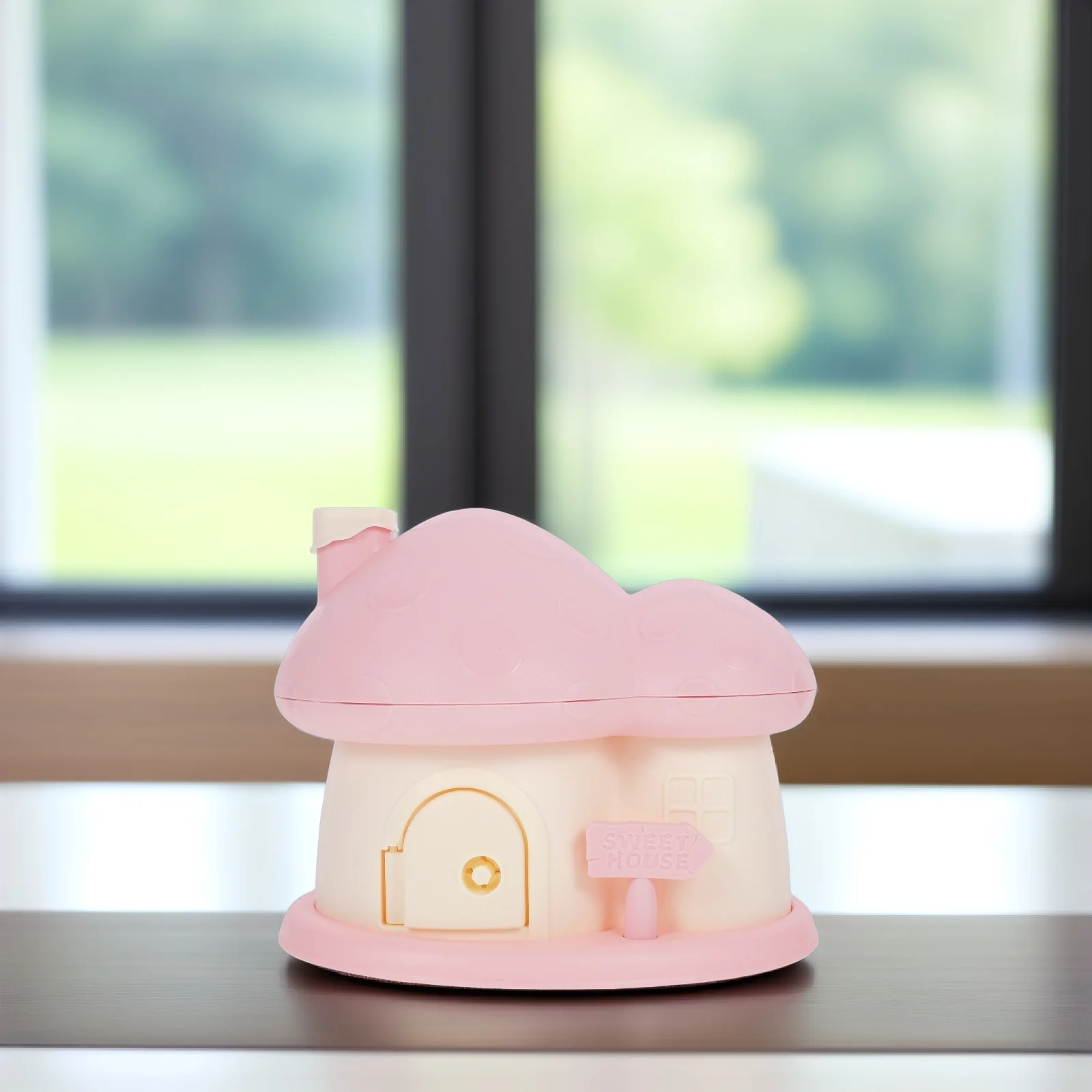Mushroom House Piggy Bank Money Pot Girls Boxes Banks for Kids Desktop Saving Jar Cartoon Coin Container Mushroom-shaped